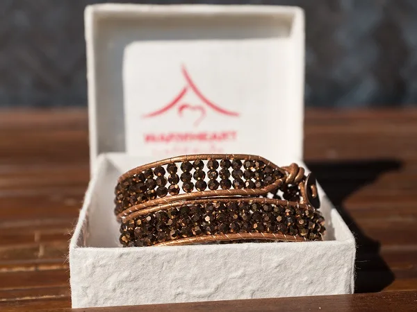 Roma Bronze Crystals Bracelet