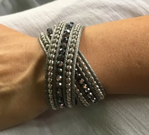 Ronda Silver Wrap Bracelet