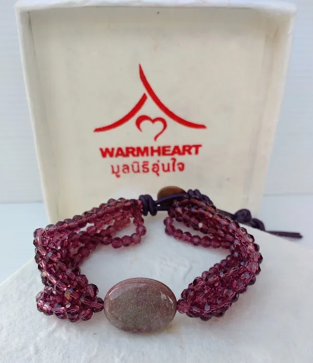 Africa Mauve with Agate Center Stone